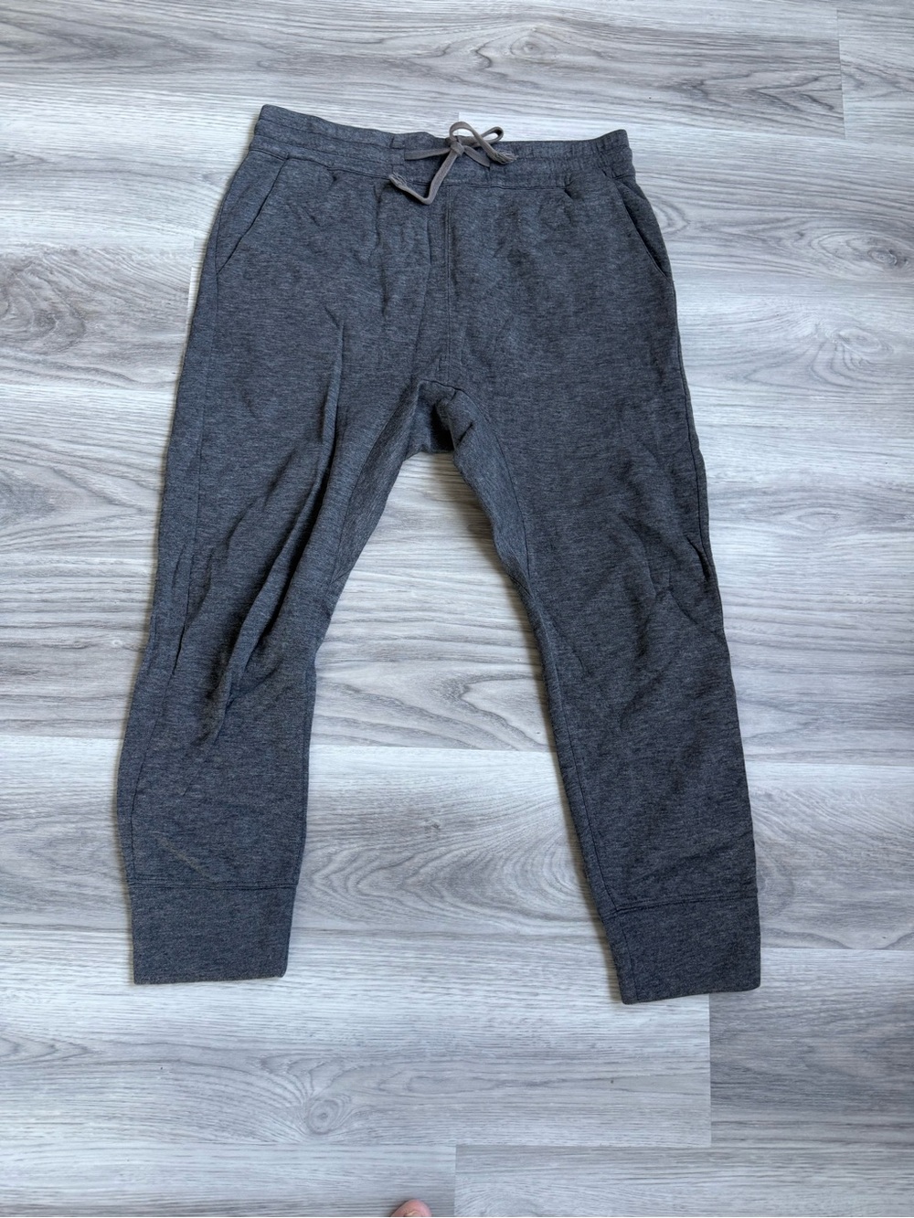 Helmut Lang Dark Charcoal Drawstring Jogger Pants